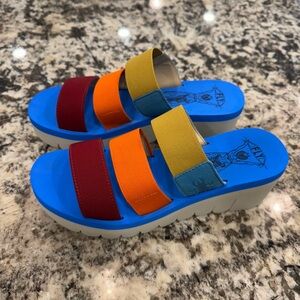 Fly London YIAN wedge sandals size 38